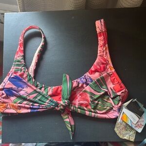 Salinas Floral Bikini Top with Knot Detail